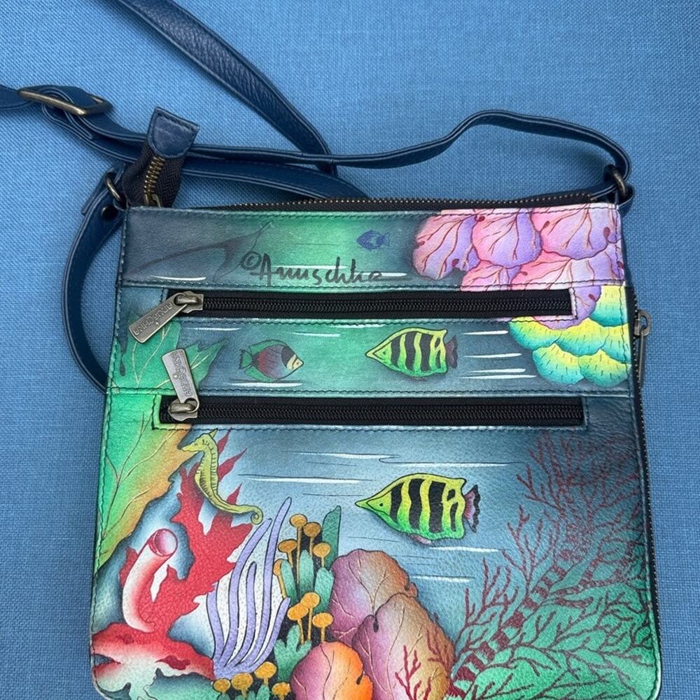 Anushcka Hand-Painted Crossbody Bag
